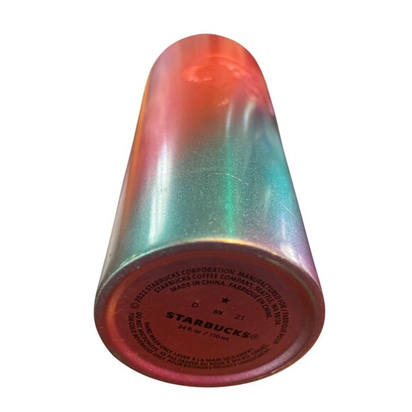 Starbucks 2022 Spring Ombre Stainless Steel Tumbler 24 Oz Pink Blue Purple Gradi - Picture 5 of 5